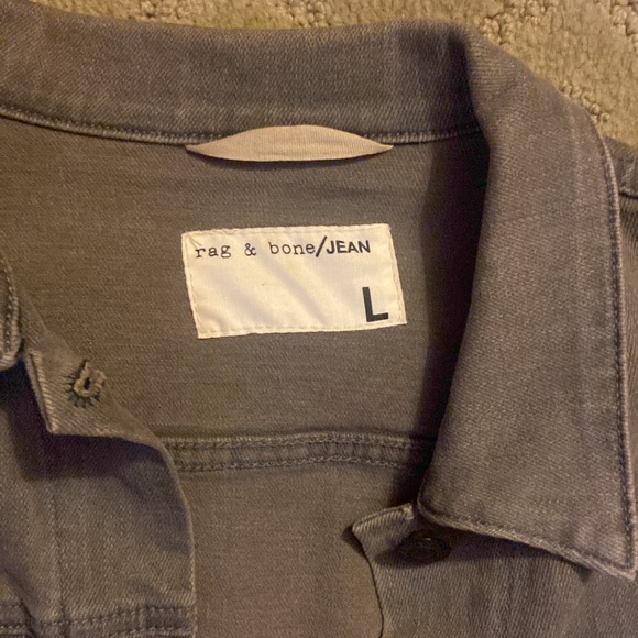 Rag and bone military/leather jacket - Picture 2 of 3